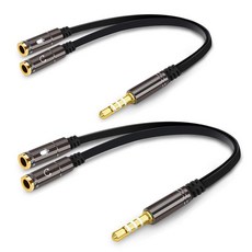 스파이어 평면 4극 변환 케이블 2p, SP-UC38, 블랙 가전디지털/음향기기 반품 최저가 3,680원