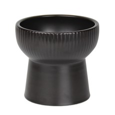 멍지 주름무늬 굽높은 도자기 식기 L, 코발트블랙, 1개 반려동물용품/강아지 용품 반품 최저가 9,250원