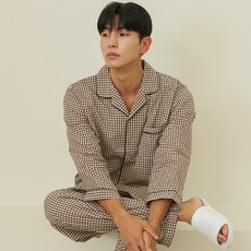 도씨 남성용 통기성 순면 긴팔 잠옷 카라 상하세트 패션의류/잡화/속옷/잠옷 반품 최저가 16,240원