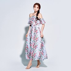 벤디스 여성용 비치 원피스 롱 드레스 비치웨어 라일리 H233, 스카이 패션의류/잡화/여성패션 반품 최저가 16,140원