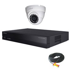 한화테크윈 4채널 DVR 녹화기 + 적외선 돔형 카메라 실내용 + 동축 전원 일체형 케이블 50m 세트 자가설치, HRX-420, HAC-HDW1500MN, 1개 가전디지털/PC주변기기 반품 최저가 244,500원