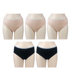 올리비아바비 로고 면 스판 팬티 5p 세트 패션의류/잡화/속옷/잠옷 반품 최저가 15,490원