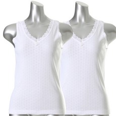 캐리루시 60수 순면 V넥 통기성 레이스 런닝 2p 패션의류/잡화/속옷/잠옷 반품 최저가 12,000원