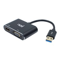 넥시 USB 3.0 to HDMI VGA 멀티 컨버터, 1개, NX-U30HDV 가전디지털/PC부품 반품 최저가 18,810원