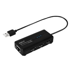 넥스트유 이지넷유비쿼터스 USB2.0 3포트 USB허브 + 이더넷포트 콤보 NEXT-UH103LAN, 혼합색상, 1개 undefined/undefined 반품 최저가 4,300원