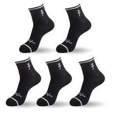 까스텔바작 논쿠션 중목 양말 5족 세트 CSM-11, 블랙, 1세트 패션의류/잡화/여성패션 반품 최저가 11,520원