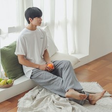 글램공감 커플용 통기성 노바 십자 스티치 이중 요루면 면 잠옷 바지 패션의류/잡화/속옷/잠옷 반품 최저가 3,190원