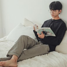 글램공감 커플용 스팅 체크 면 잠옷 바지 패션의류/잡화/속옷/잠옷 반품 최저가 7,620원