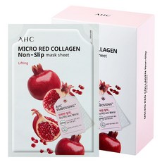 AHC 마이크로 레드 콜라겐 착붙 마스크 시트 33ml, 10개입, 1개 뷰티/스킨케어 반품 최저가 9,620원