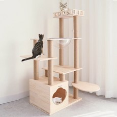 딩동펫 고양이 도도 원목 캣타워, 혼합색상, 1개 반려동물용품/고양이 용품 반품 최저가 103,680원