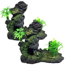 구딘 수족관 산 장식용품, 2개 반려동물용품/관상어 용품 반품 최저가 2,520원