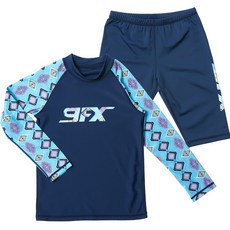 나인에프엑스 아동용 이메진브릭 5부 래쉬가드 상하의세트 패션의류/잡화/유아동패션 반품 최저가 17,410원