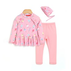 오즈키즈 여아용 스윗아이스 래쉬가드 상하복세트 패션의류/잡화/유아동패션 반품 최저가 17,440원