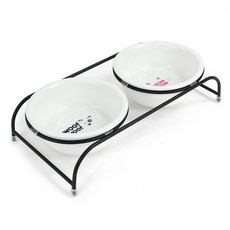 포세린 심플 반려동물 식기세트 소 2구 TJ28, 혼합 색상, 1세트 반려동물용품/강아지 용품 반품 최저가 7,870원