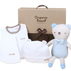 오가닉붐 남아용 5종 출산선물세트 베이직 패션의류/잡화/유아동패션 반품 최저가 21,690원