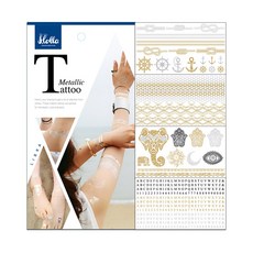 Holla 메탈릭 타투 스티커 4매입, LIBRA, 1개 뷰티/메이크업 반품 최저가 6,840원