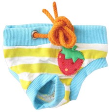 바이셀 강아지 위생 팬티 스트라이프 딸기 민트, 소형, 1개 반려동물용품/펫티켓 산책용품 반품 최저가 3,160원