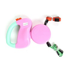 딩동펫 반려동물 듀얼 자동 리드줄, 핑크, 1개 반려동물용품/펫티켓 산책용품 반품 최저가 23,250원