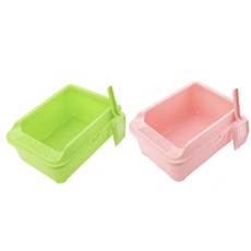 쩐이 평판형 고양이 화장실 + 모래삽 세트 CF-S01B, 그린, 1개 반려동물용품/고양이 용품 반품 최저가 8,040원