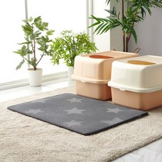 힐링타임 깔끔이 고양이 모래매트 NN-379, 그레이 별패턴, 1개 반려동물용품/고양이 용품 반품 최저가 21,470원