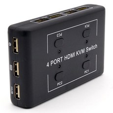컴스 4포트 HDMI KVM 4대1 스위치, 1개, BT860 가전디지털/PC주변기기 반품 최저가 48,200원