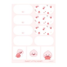 카카오프렌즈 에어팟 스윗리틀테마 패턴타입 철가루 방지 스티커 어피치, 화이트 가전디지털/음향기기 반품 최저가 2,980원