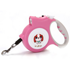 울강지 강아지 고양이 LED 산책용 자동 견인 리드줄, 연분홍, 1개 반려동물용품/펫티켓 산책용품 반품 최저가 10,600원