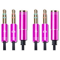 칼론 이어셋 to PC 변환 어댑터 케이블 30cm, APC-A07, 핑크, 2개 가전디지털/음향기기 반품 최저가 3,150원