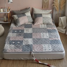 쉬즈홈 프렌치 순면 온수매트커버, 핑크 가전디지털/계절가전 반품 최저가 22,690원