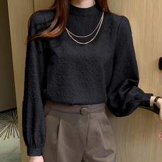 루나걸 여성용 넥엑세 폴라 블라우스 패션의류/잡화/여성패션 반품 최저가 30,800원
