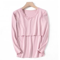 알럽핏 넥 레이스 싱글컬러 임부 내의 상의 패션의류/잡화/속옷/잠옷 반품 최저가 14,930원