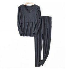 알럽핏 브이넥 레이스 리본 싱글컬러 임부 내의 세트 패션의류/잡화/속옷/잠옷 반품 최저가 24,040원