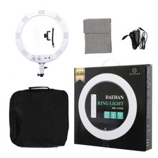 대한 링라이트 헤드 355mm + 가방 + 리모컨 + 휴대폰 거치대 + 어댑터 세트, DH-V350(화이트), 1개 가전디지털/카메라 반품 최저가 52,020원