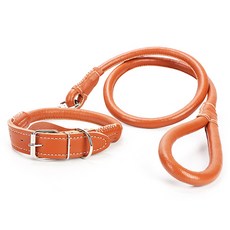 중형견 대형견 가죽 목줄, 브라운, 1개 반려동물용품/펫티켓 산책용품 반품 최저가 8,360원