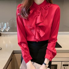 포플러앤씨 캘런 프릴 블라우스 패션의류/잡화/여성패션 반품 최저가 10,750원 로켓배송