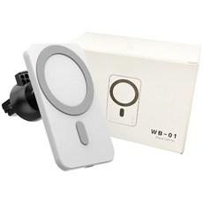 감비앤코 맥세이프 무선 충전 거치대, 매트화이트, WB01 가전디지털/차량용 디지털 반품 최저가 20,350원