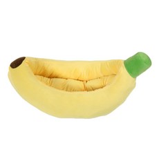 귀여운 바나나 반려동물 방석, 옐로우, 1개 반려동물용품/강아지 용품 반품 최저가 15,560원