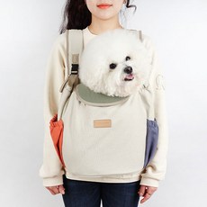 에이미러브즈펫 강아지앞가방 허그프론트빕, 베이지, 1개 반려동물용품/강아지 용품 반품 최저가 53,130원