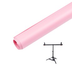 PVC 촬영배경지 핑크 120 x 200 cm + 거치대 대형, 1세트 가전디지털/카메라 반품 최저가 21,260원