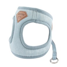 도그아이 강아지 데님 하네스 + 리드줄 세트, 연청, 1개 undefined/undefined 반품 최저가 5,310원
