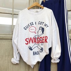 이힝 오버핏 스웨그 프린팅 맨투맨 패션의류/잡화/여성패션 반품 최저가 10,800원