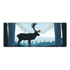 알럽컴 노르딕 대형 마우스 장패드 800 x 300 x 4 mm, 산속엘크12, 1개 가전디지털/게임 반품 최저가 5,270원