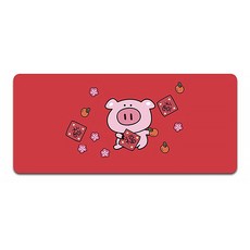 알럽컴 큐티 피그 마우스 장패드 300 x 800 x 3 mm, 레드, 1개 가전디지털/게임 반품 최저가 7,980원