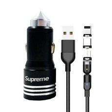 코끼리리빙 차량용 충전기 + 3in1 마그네틱 고속충전 케이블 3m, 충전기(블랙), 케이블(블랙), 충전기(SP-700), 케이블(PYA-1312) 가전디지털/차량용 디지털 반품 최저가 10,770원