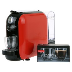 커피빈 Flexy 캡슐머신 + 보덤 글라스 2p 랜덤 발송, 레드 가전디지털/주방가전 반품 최저가 47,800원