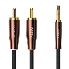유그린 프리미엄 3.5mm 스테레오 to 2 RCA 케이블 2m 가전디지털/TV/영상가전 반품 최저가 16,400원