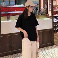 포플러앤씨 세이 반팔 라운드 티셔츠 패션의류/잡화/여성패션 반품 최저가 6,110원