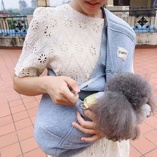 소프트 반려동물 슬링백, 그레이, 1개 반려동물용품/펫티켓 산책용품 반품 최저가 16,580원