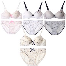 바우로우 주니어 브라 4종 + 팬티 4종 세트 SO003 패션의류/잡화/속옷/잠옷 반품 최저가 31,290원