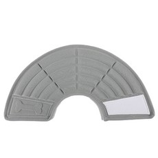 더플로우컴퍼니 부드러우면서 튼튼한 반원 오각 퀄팅쿠션 넥카라 그레이 S, 30g, 1개 반려동물용품/강아지 용품 반품 최저가 5,550원